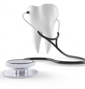 Tooth with stethoscope