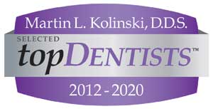 Dr. Kolinksi selected as a Top Dentist
