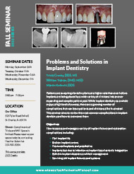2022 Fall Seminar – Problems and Solutions in Implant Dentistry Document