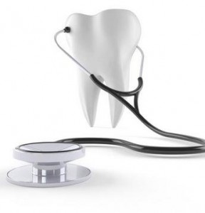 l Tooth with stethoscope