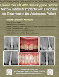 Narrow Diameter Implants with Emphasis on Treatment of the Adolescent Patient Document