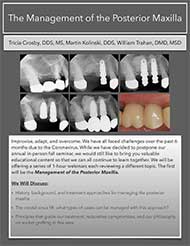 2020 Fall Virtual Seminar – The Management of the Posterior Maxilla Document