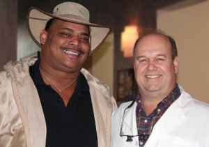 Dr. Kolinski with The Refrigerator Perry